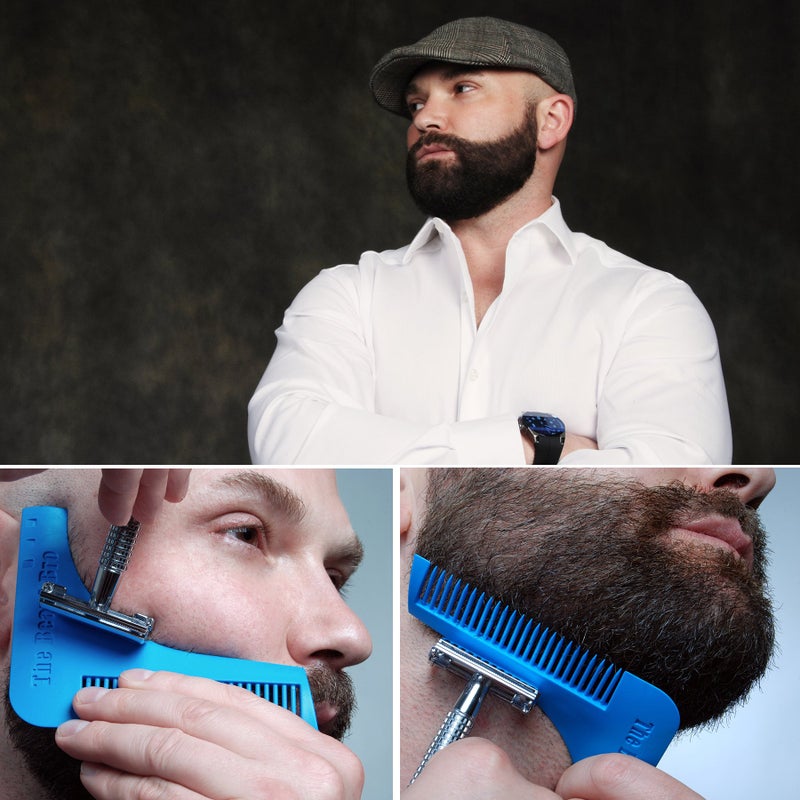 Beard Bro The Beard Bro- 7 Tools in 1 Professional Beard Shaping Tool For Perfect Lines and Symmetry- THE FIRST & ORIGINAL - Image 5